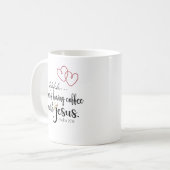 MAM KOFFIE MET JEZUS Christelijke rustige tijd cit Koffiemok (Voorkant links)