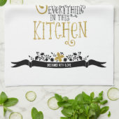 Mam - Koningin van de keuken | Glitter Theedoek (Gevouwen)