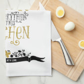 Mam - Koningin van de keuken | Glitter Theedoek (Quarter Fold)