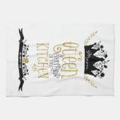 Mam - Koningin van de keuken | Glitter Theedoek (Horizontaal)