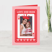 Mam Koningin van mijn Heart Custom Photo Moederdag Kaart (Voorkant)