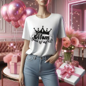 MAM Koningin van mijn leven witte vrouwen T-shirt