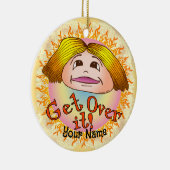 Mam krijgt het over keramisch ornament (Rechts)