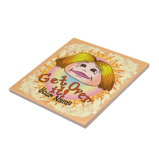 Mam krijgt het over tegeltje (Zijkant)