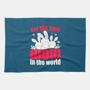 Mam Kunst Beste Mam in de wereld Theedoek