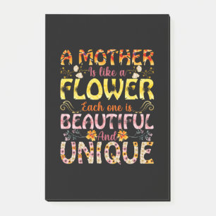 Mam Kunst een moeder is als een bloem Post-it® Notes