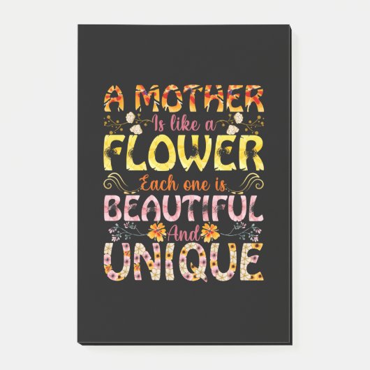 Mam Kunst een moeder is als een bloem Post-it® Notes (Voorkant)