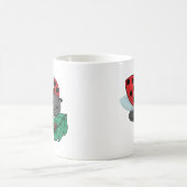 Mam Ladybug met Larvae Koffiemok (Center)