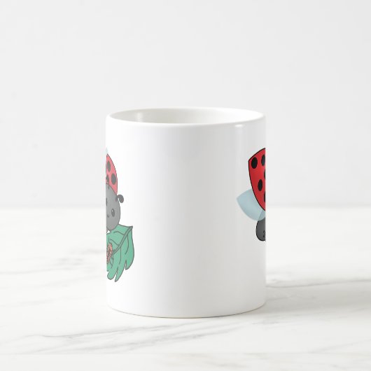 Mam Ladybug met Larvae Koffiemok (Center)