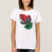 Mam Ladybug met Larvae T-shirt (Voorkant)
