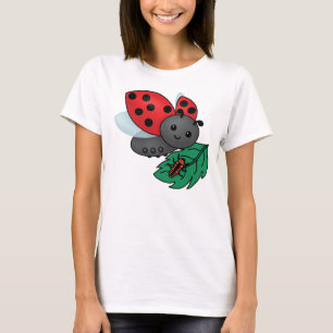 Mam Ladybug met Larvae T-shirt