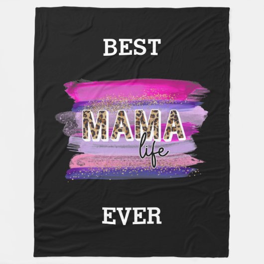 Mam Leven Beste ooit aanpassen Fleece Deken (Voorkant)