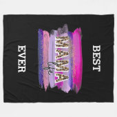 Mam Leven Beste ooit aanpassen Fleece Deken (Voorkant (Horizontaal))