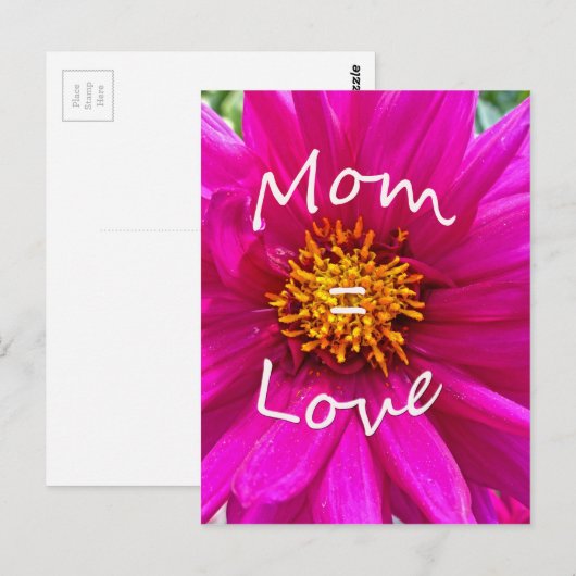 Mam = Liefde Briefkaart (Voorkant / Achterkant)