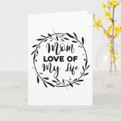 Mam, liefde van mijn leven kaart (Gele Bloem)