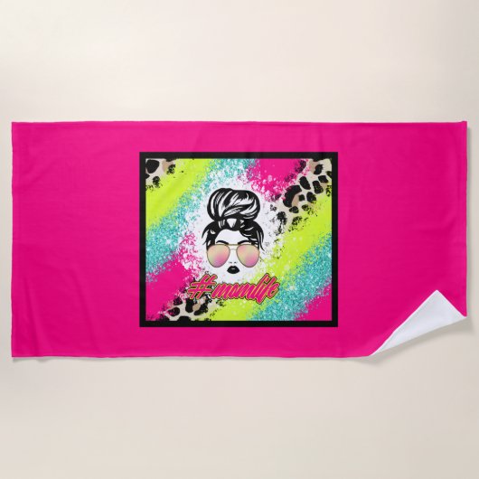 Mam Life Beach Towel Strandlaken (Voorkant)