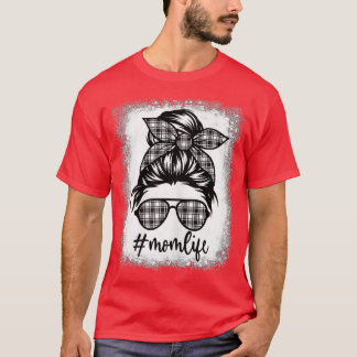 Mam Life Bleaching Messine Bun Black & White Play  T-shirt