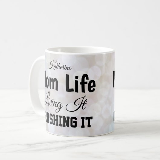 Mam Life Bokeh Persoonlijk Mug Koffiemok (Voorkant links)