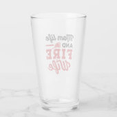 Mam Life & Fire Wife Glas (Achterkant)