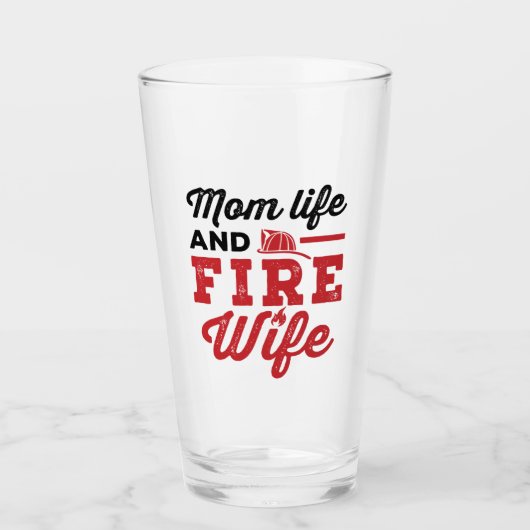 Mam Life & Fire Wife Glas (Voorkant)