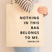 Mam Life | Fun Slogan Modern Minimalist Motherhood Tote Bag