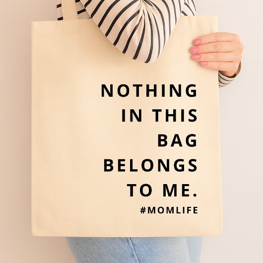 Mam Life | Fun Slogan Modern Minimalist Motherhood Tote Bag