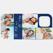 Mam Life is het beste leven 5 Foto Collage Blue Case-Mate iPhone Case (Achterkant (horizontaal))