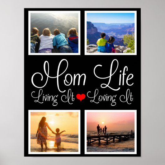 Mam Life | Leven | De foto van het houden Poster (Voorkant)