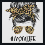 Mam Life Messy Hair Bun Leopard Women Moederdag Imitatie Canvas Print<br><div class="desc">Mam Life Messy Hair Bun Leopard Women Moederdag</div>