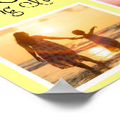 Mam Life Moederdag Yellow Photo Poster (Hoek)