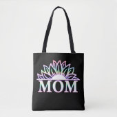 Mam Life Momlife Floral Moederdag Tote Bag (Voorkant)