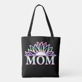 Mam Life Momlife Floral Moederdag Tote Bag (Achterkant)
