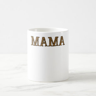 Mam Life Shirt Leopard Cheetah Print, grappige moe Koffiemok