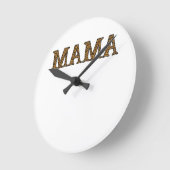 Mam Life Shirt Leopard Cheetah Print, grappige moe Ronde Klok (Hoek)