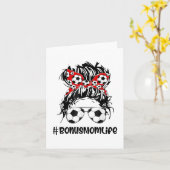 Mam Life Soccer Bonus Mam Moederdag Bun Wo Kaart (Gele Bloem)
