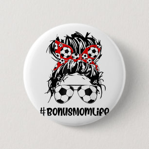 Mam Life Soccer Bonus Mam Moederdag Bun Wo Ronde Button 5,7 Cm