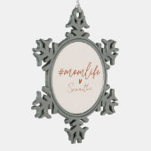 Mam Life Tin Sneeuwvlok Ornament (Links)