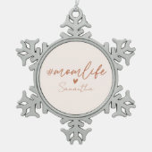 Mam Life Tin Sneeuwvlok Ornament (Voorkant)