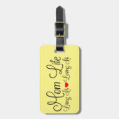 Mam Life Yellow Bagagelabel (Voorkant verticaal)
