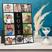 Mam Love 10 Photo Collage Black Fotoplaat (Zijkant)