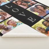 Mam Love 10 Photo Collage Black Sherpa Deken (3/4)