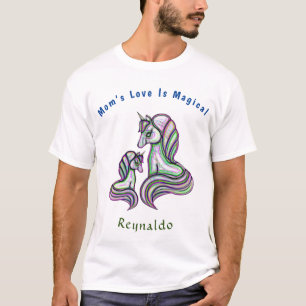 Mam Love is Magical Unicorn Personalize T-shirt
