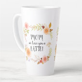 Mam Love You LATTE Waterverf Floral in Foliage Mok (Linkerhoek)