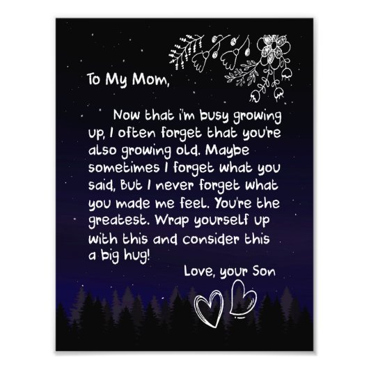 Mam Lovers | Voor mijn moeder hou ik erg veel van  Foto Afdruk (Voorkant)