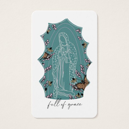 Mam Maagd Maagd Maria in Memory Prayer Kaart (Voorkant)