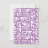 Mam, mam, mam - Blok Pattern Bedankkaart (Voorkant)