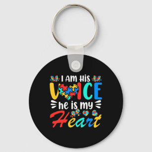 Mam mama Autistic Autism Awareness Month Boys Son Sleutelhanger