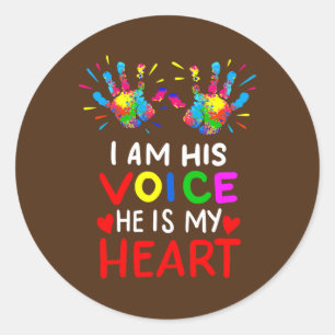 Mam mama Autistic Autism Awareness Month Gifts Ronde Sticker