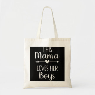 Mam, mama houdt van haar jongens tote bag