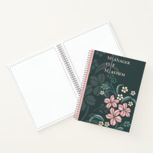 Mam Manager Mayhem Stylish Floral Notitieboek